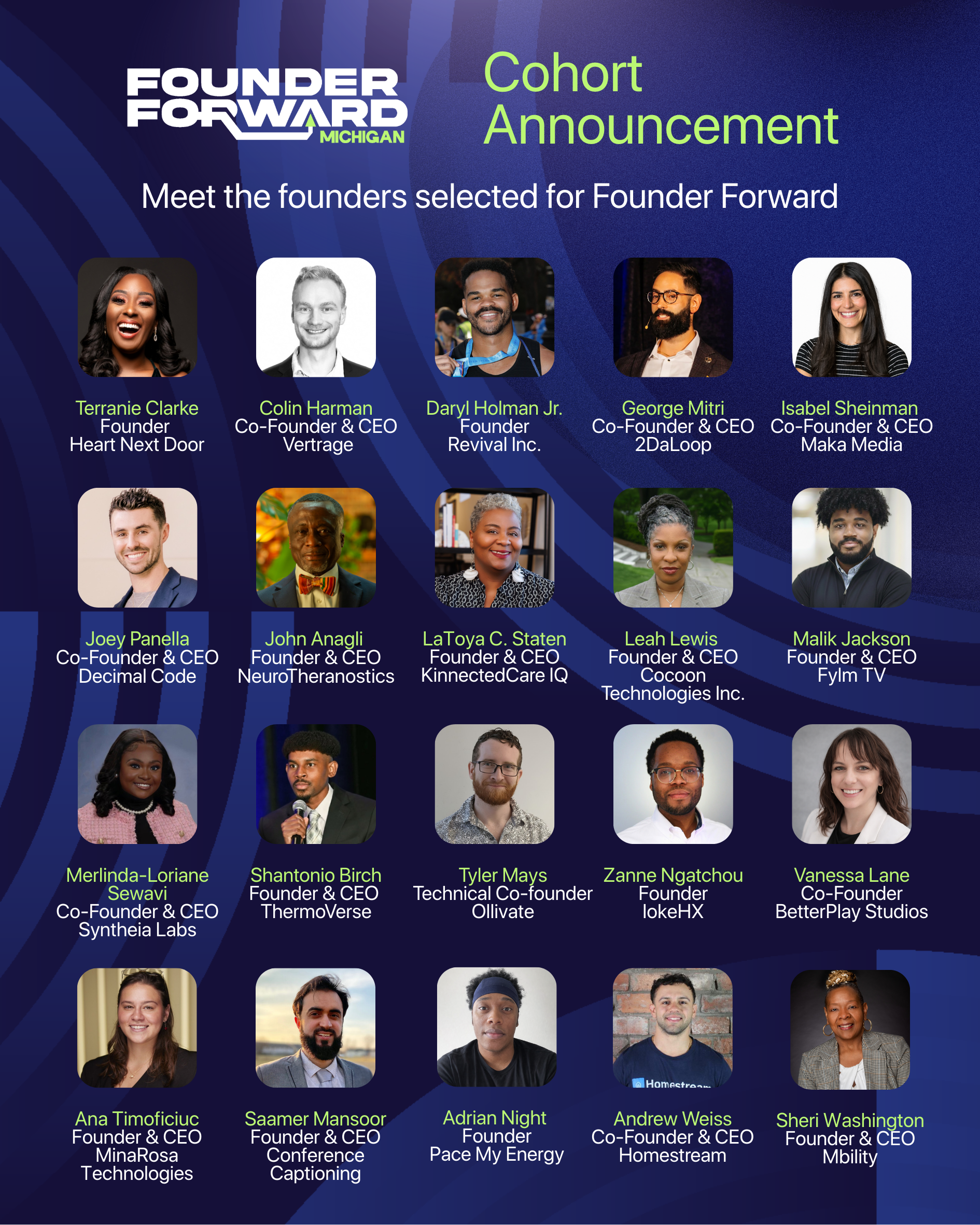 Founder Forward Announces 2026 Cohort