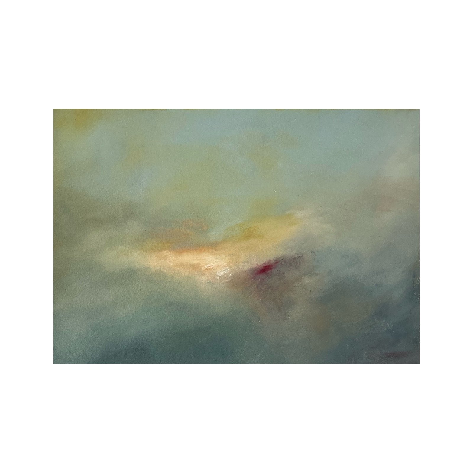 Inner Sky II, 2024, Oil on paper - 25cm x 36cm