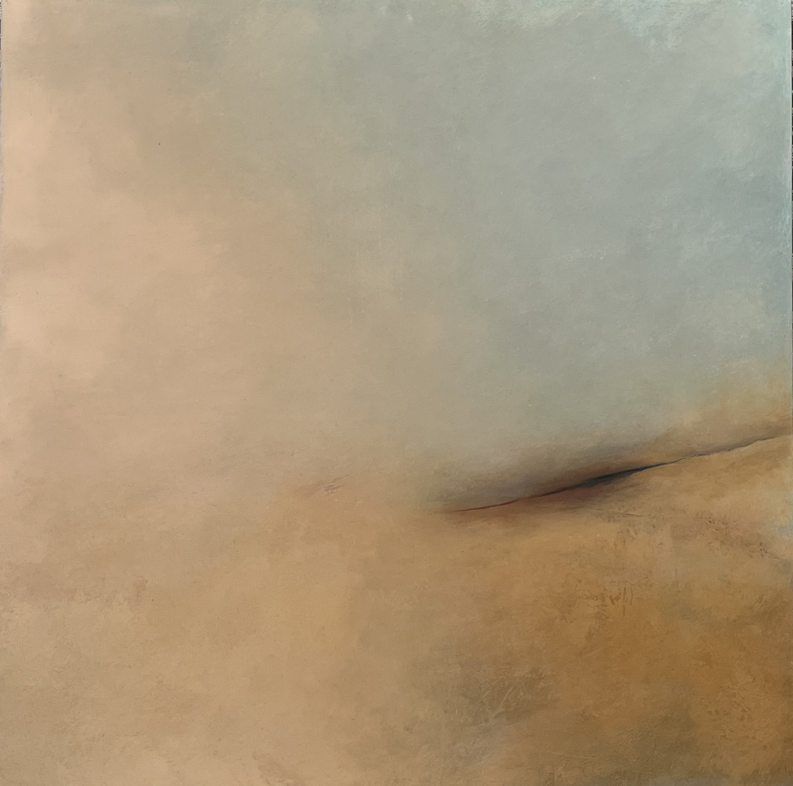 Cutting Through, 2024, Oil on panel - 60cm x 60cm