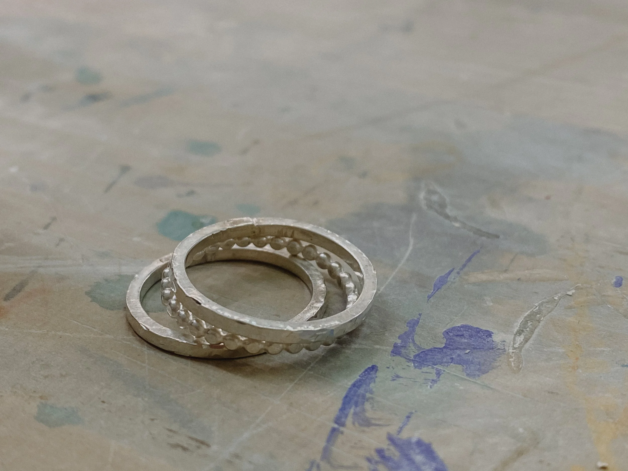 Silver Stacker Rings
