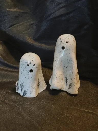 Create and Chill: Ceramic Ghost Luminaries