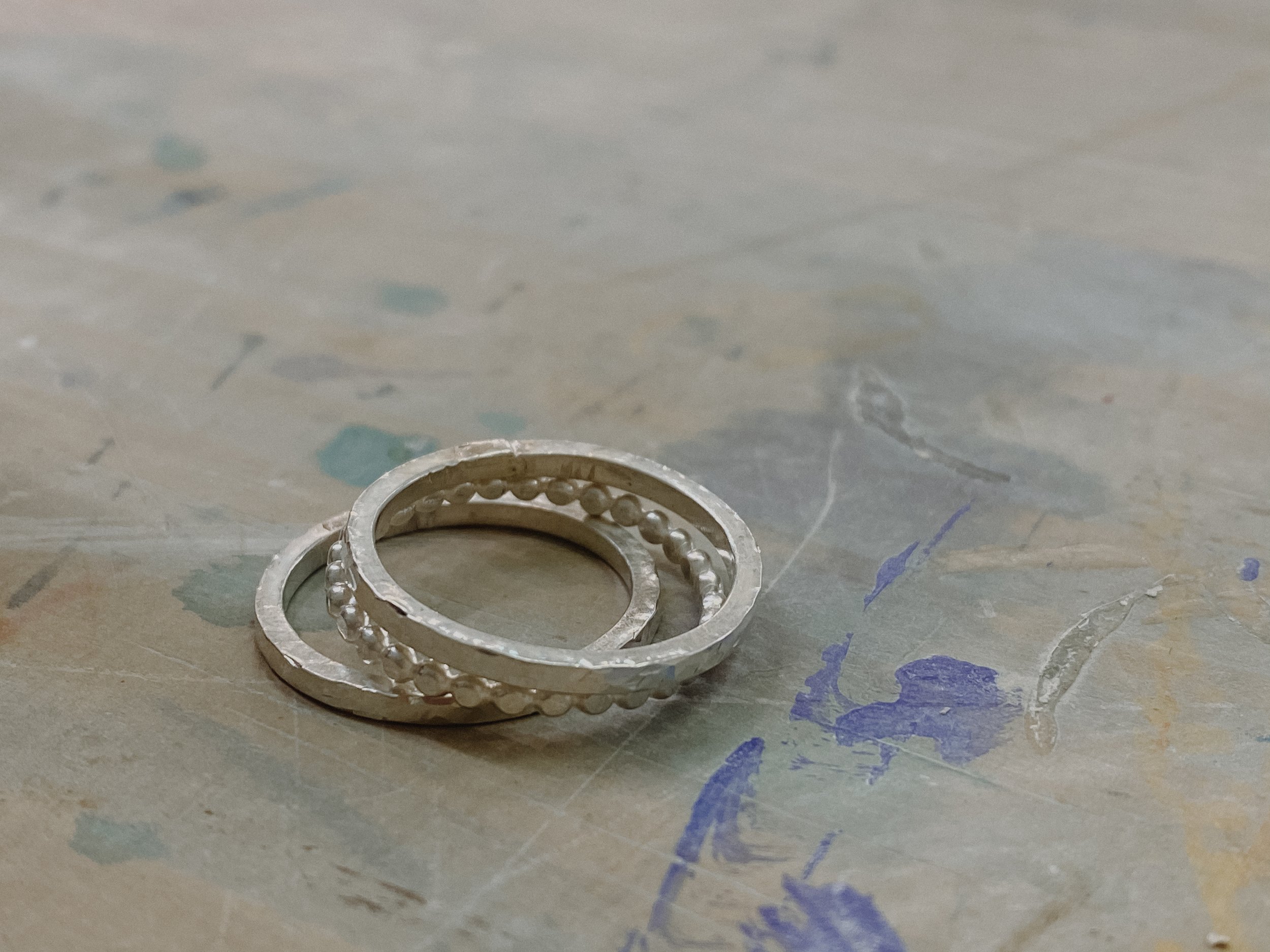 Silver Stacking Rings