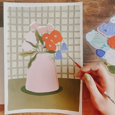 Create and Chill: Relaxing Gouache Practice for Beginners