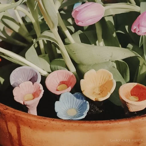 DIY Home: Ceramic Flower Bee Cups