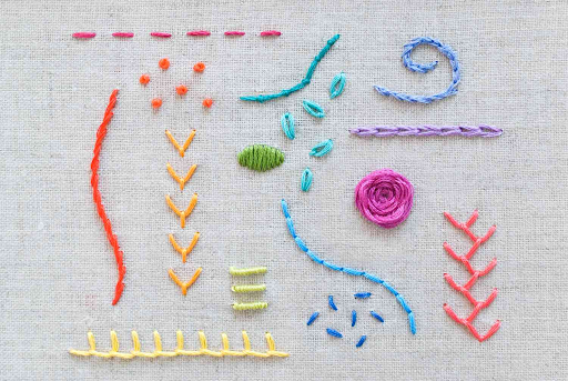 Relaxing Basic Embroidery Stitches Practice for Beginners
