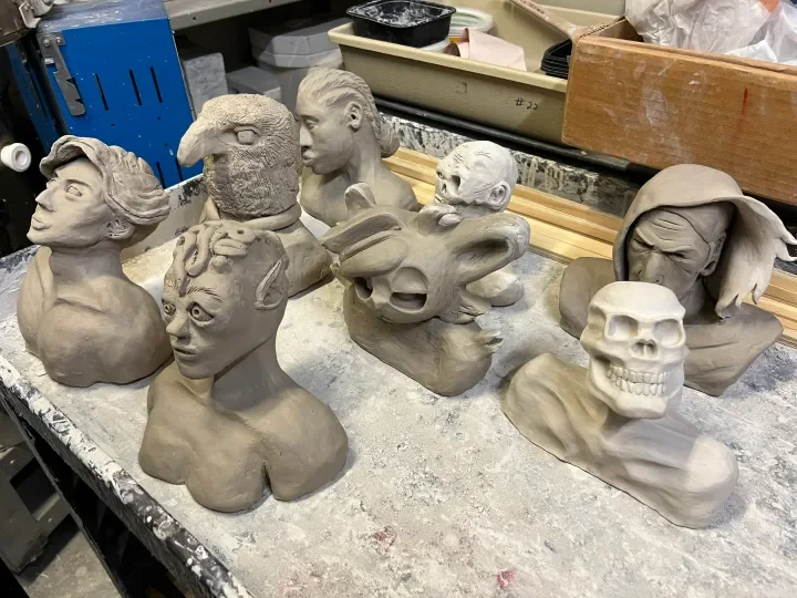 6-week Intermediate Clay Basics: Sculpting Portraiture in Clay