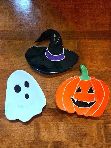Soft Slab Halloween Dishes