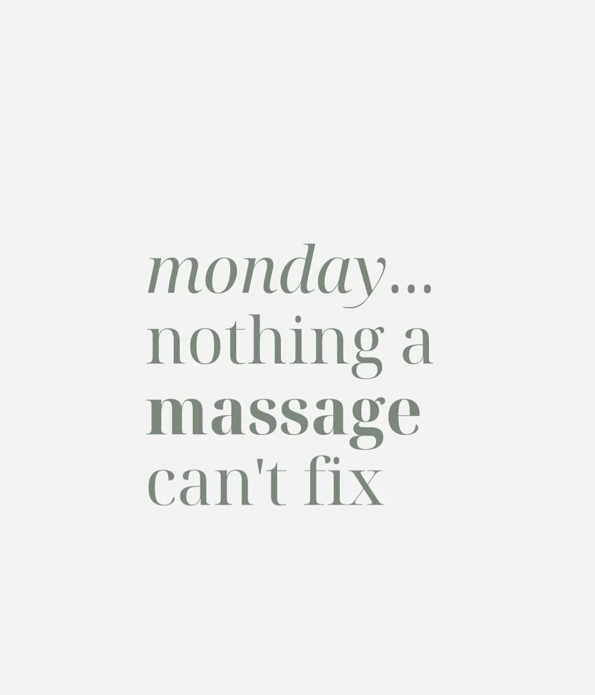 It&rsquo;s Monday&mdash;nothing a massage can&rsquo;t fix ✨
Relax the tension, reset your body, and start the week right.
Get scheduled today&hellip; your body will thank you!

Deep Sea Remedy and Wellness 🌿
📞 850-215-8397
📍 202 Forest Park Circle