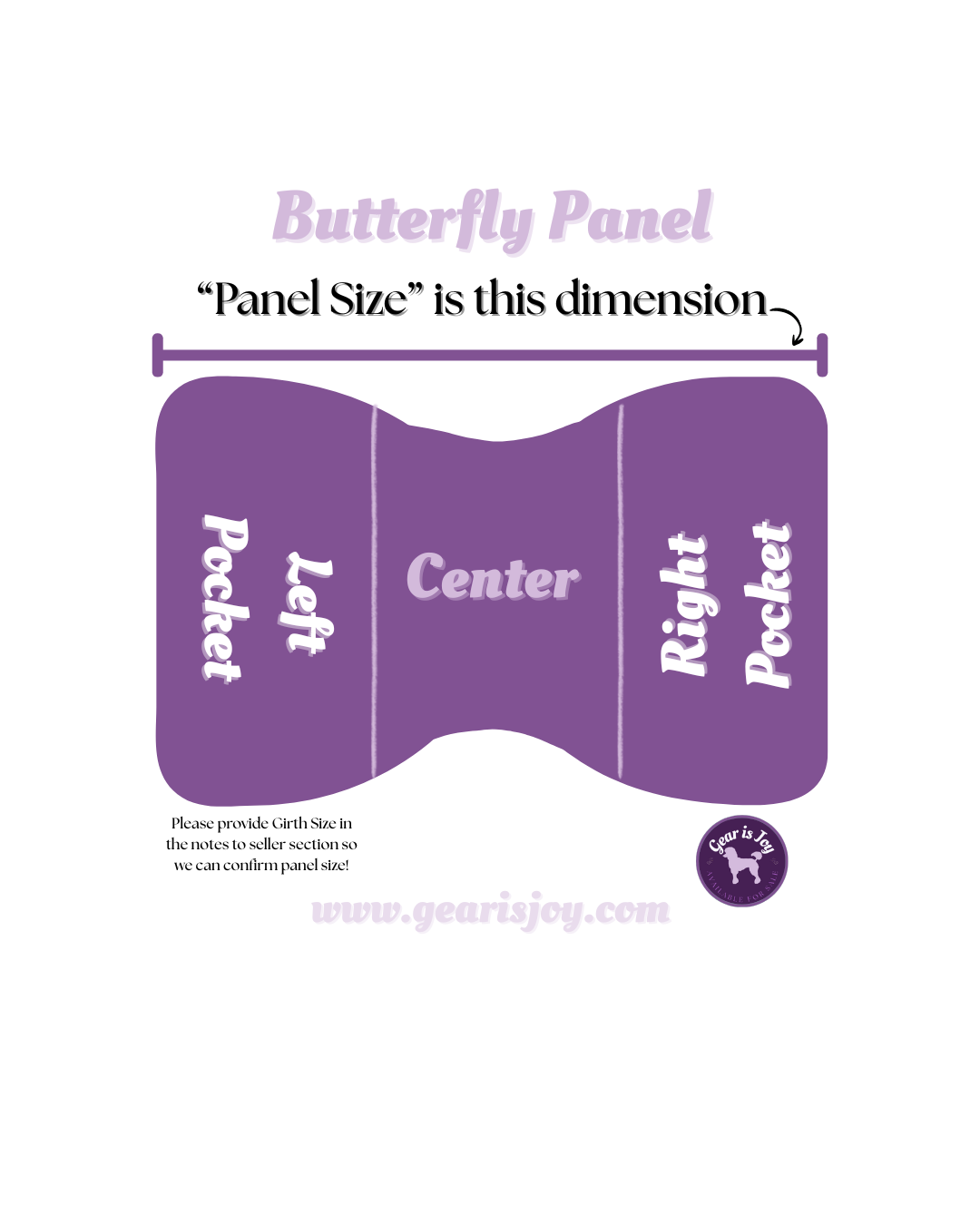 Butterfly Style Custom Embroidered Panel