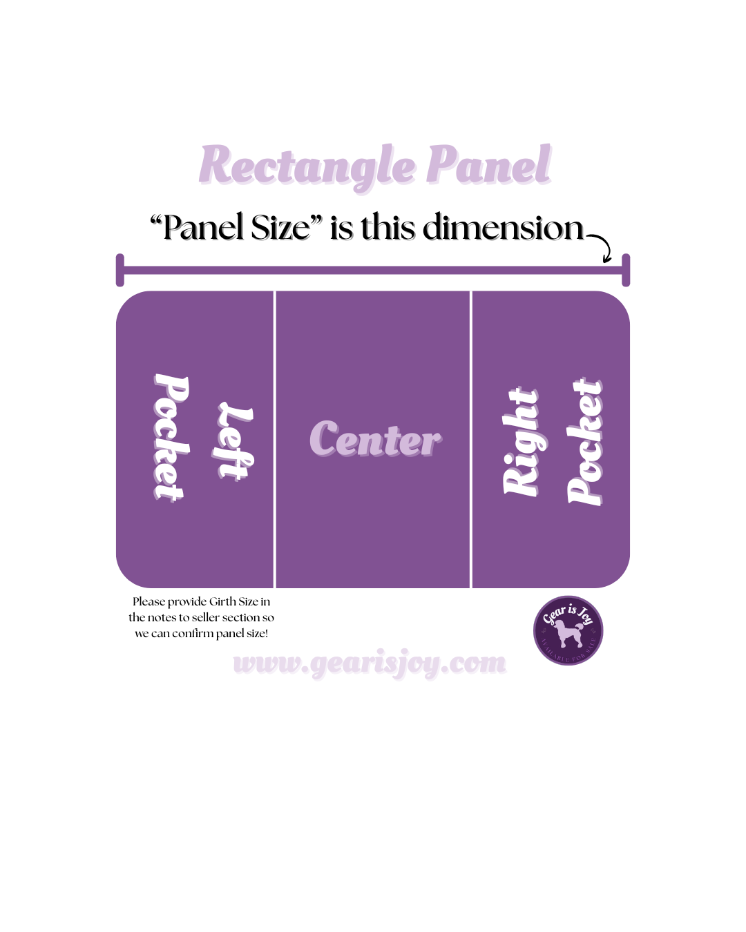 Rectangle Custom Embroidered Panel