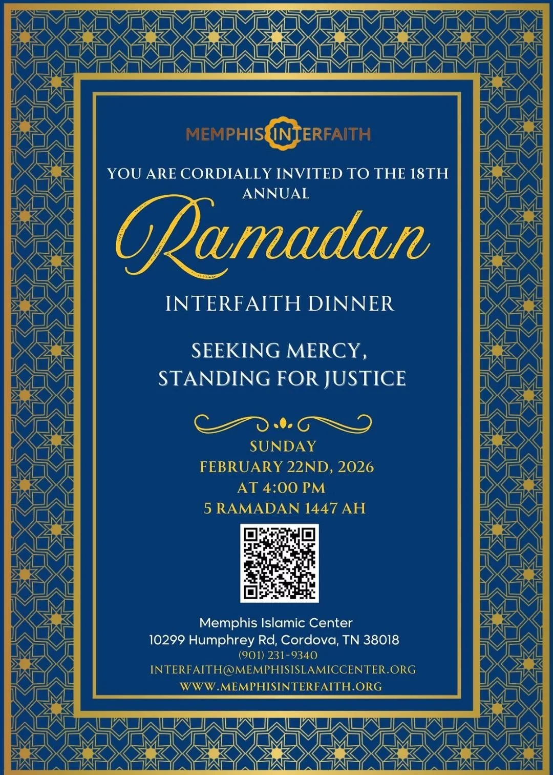 Memphis Interfaith Dinner