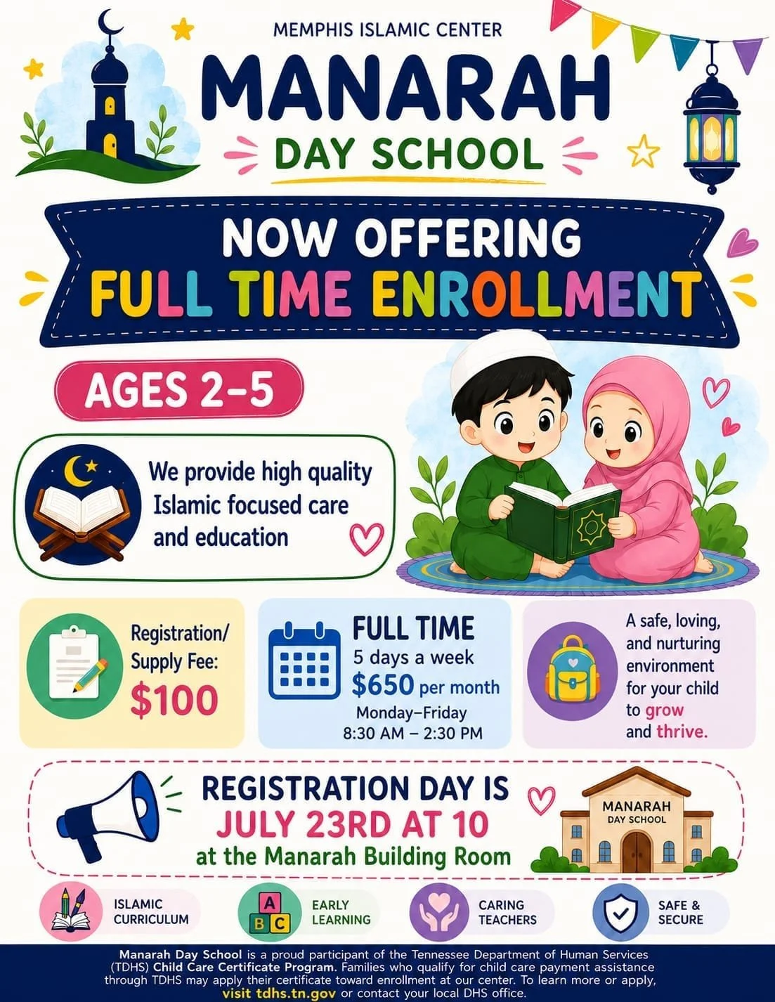 Manarah Day School: First Day of school