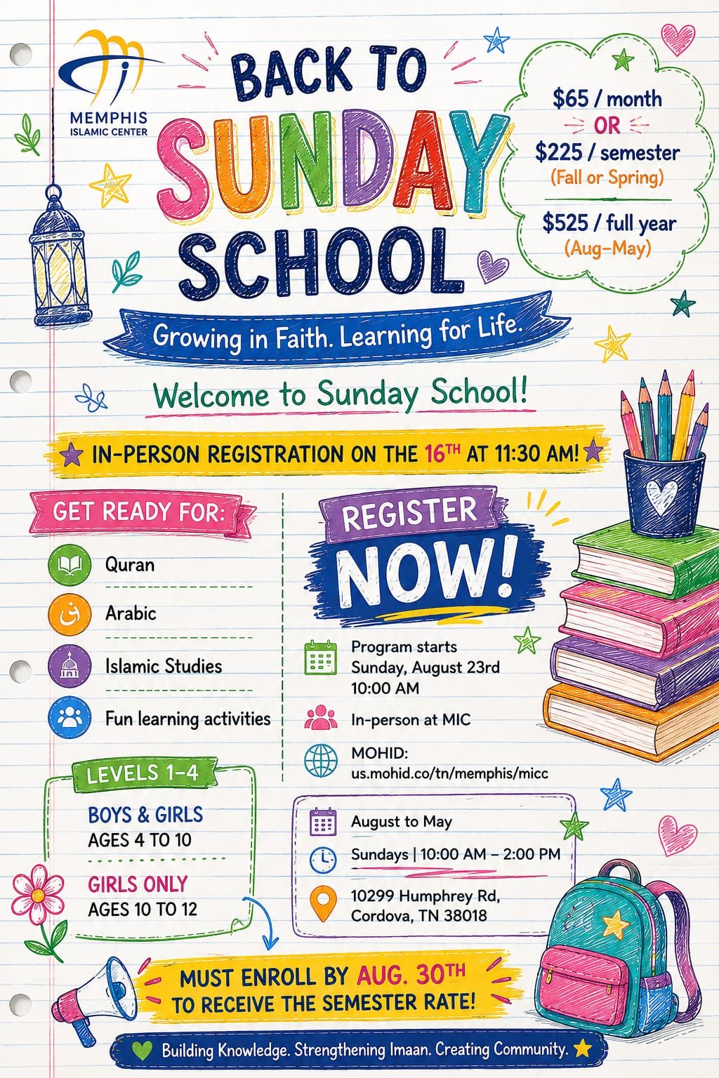Sunday School First day