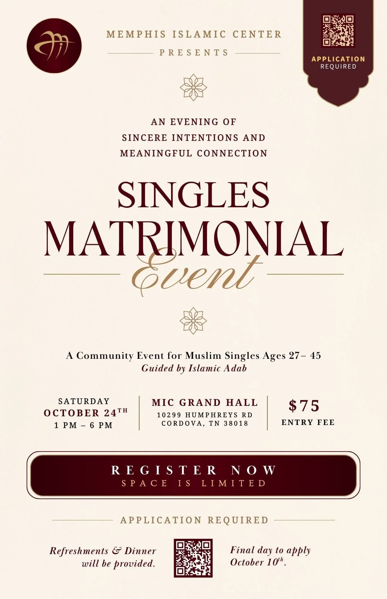 Singles Matrimonial Event