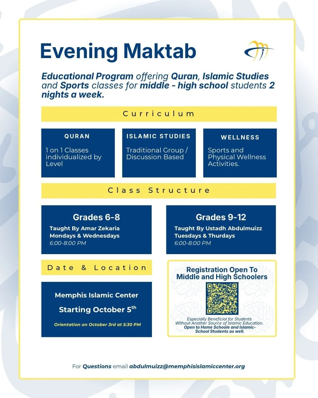 MAKTAB EVENING PROGRAM