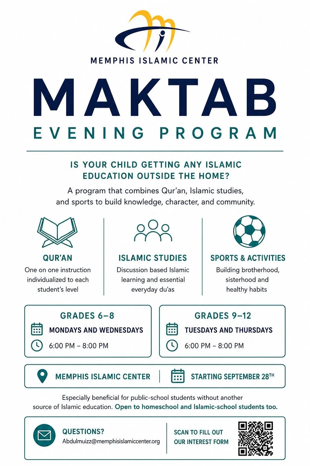 MAKTAB EVENING PROGRAM