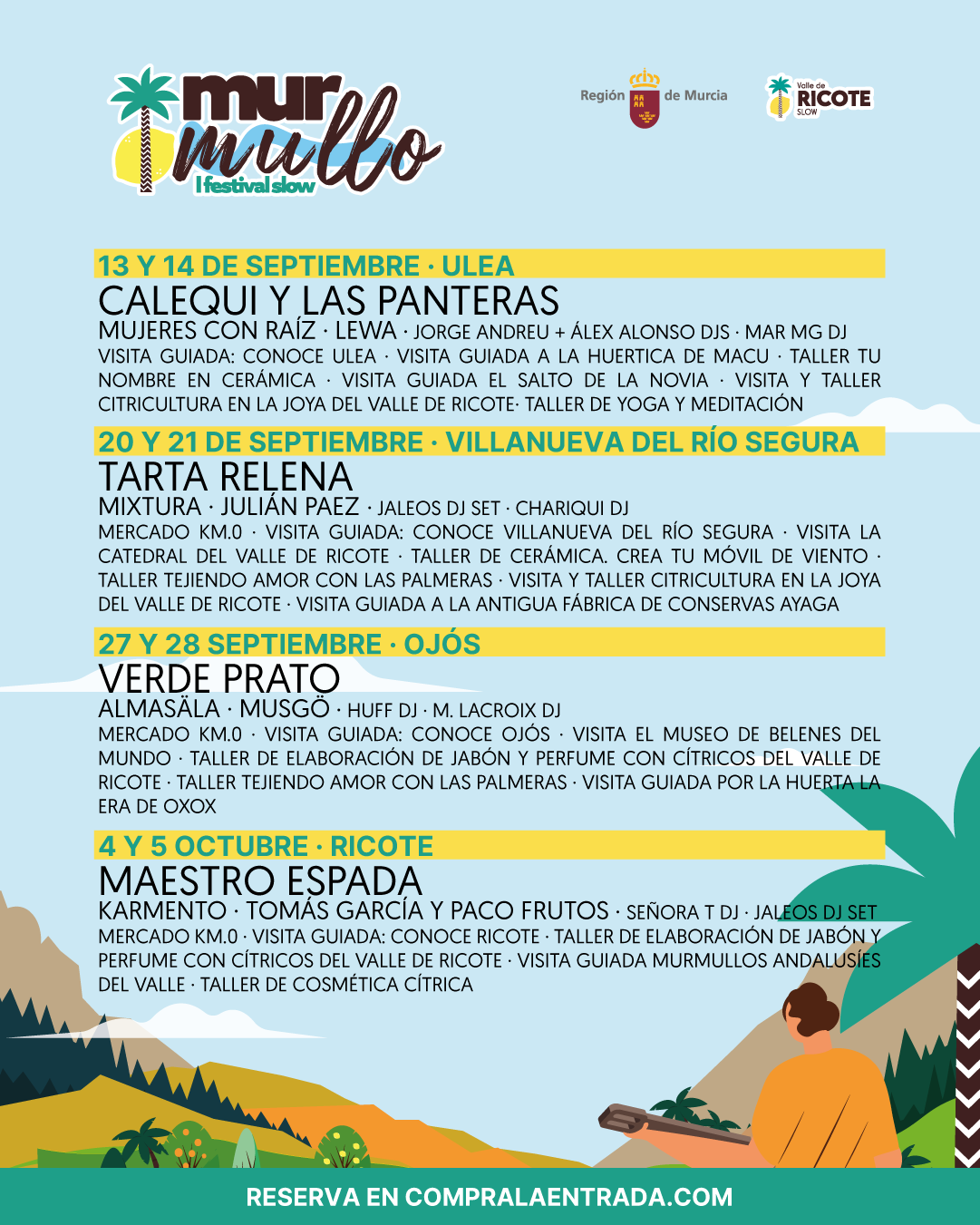 Cartel festival murmullo por días