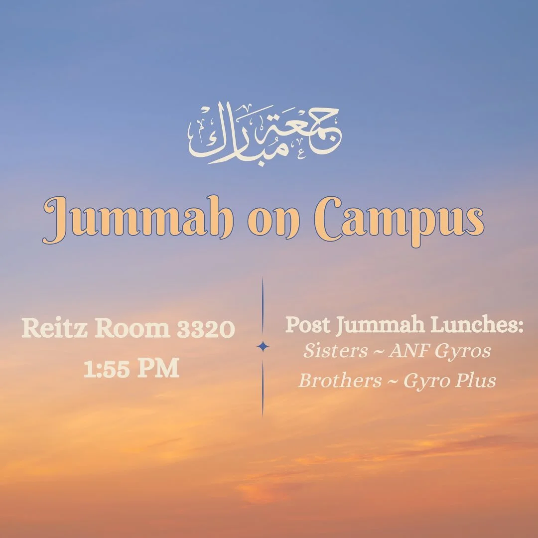 Jummah Mubarak everyone! π We hope everyone makes the most of their Friday, and we look forward to seeing you at ANF and Gyro Plus PJLs π