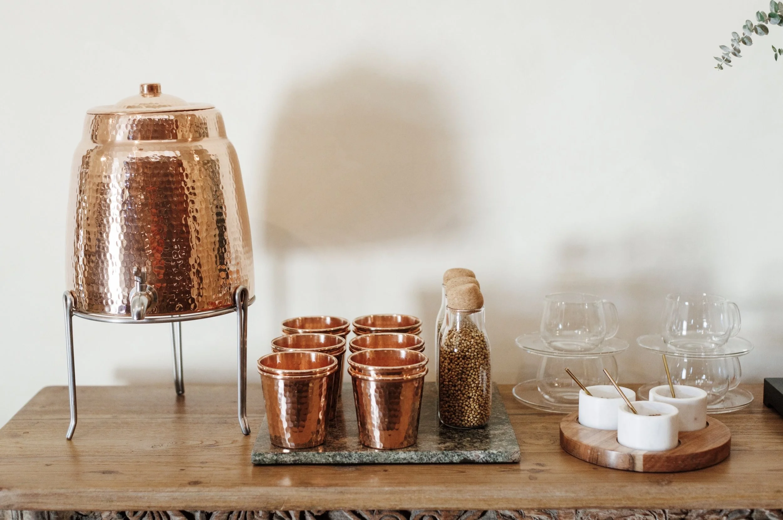 Ayurvedic tea at Ritual Wellness Center