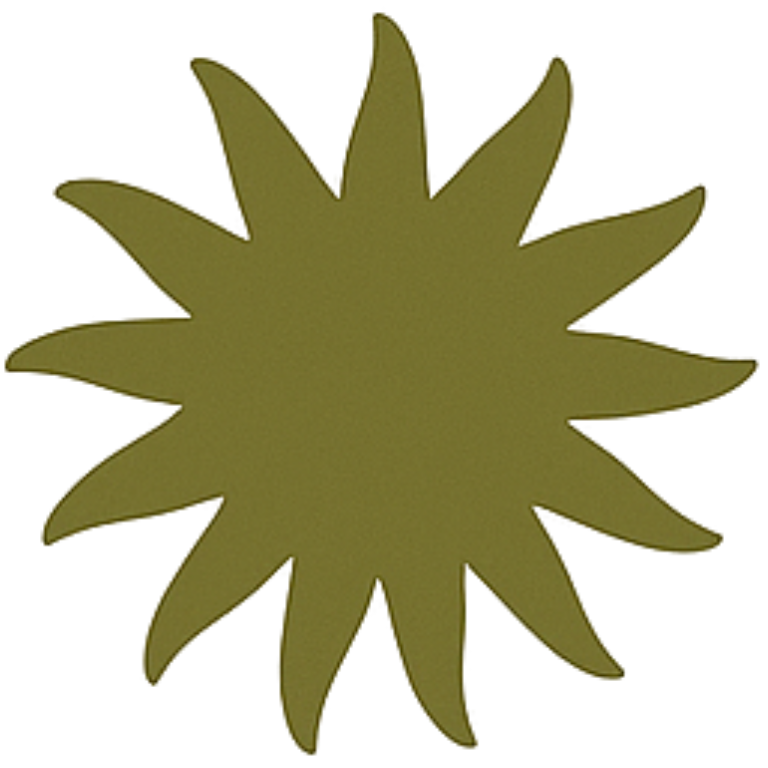 A yellow starburst or explosion shape with multiple points on a dark background.