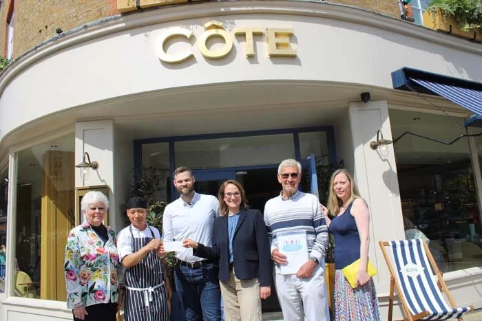 A new restaurant in Henley, Cote Brasserie, makes a generous donation