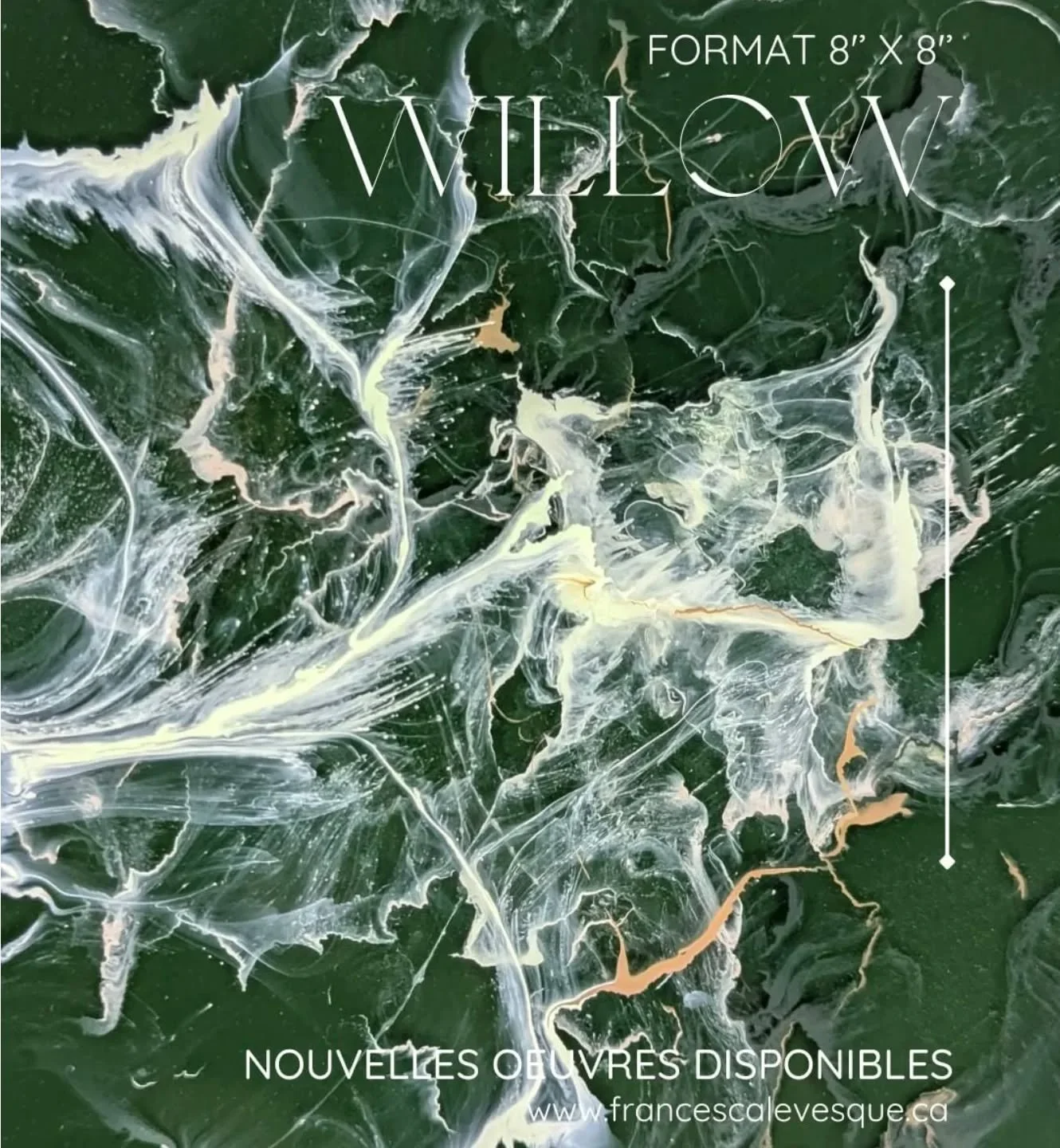 Le temps des f&ecirc;tes approche! 🎀 Chaque &oelig;uvre est encadr&eacute;e et pr&ecirc;te &agrave; embellir votre d&eacute;cor ou celui d'un &ecirc;tre cher.✨

Nouvelles &oelig;uvres disponibles 8&quot;x 8&quot;
www.francescalevesque.ca