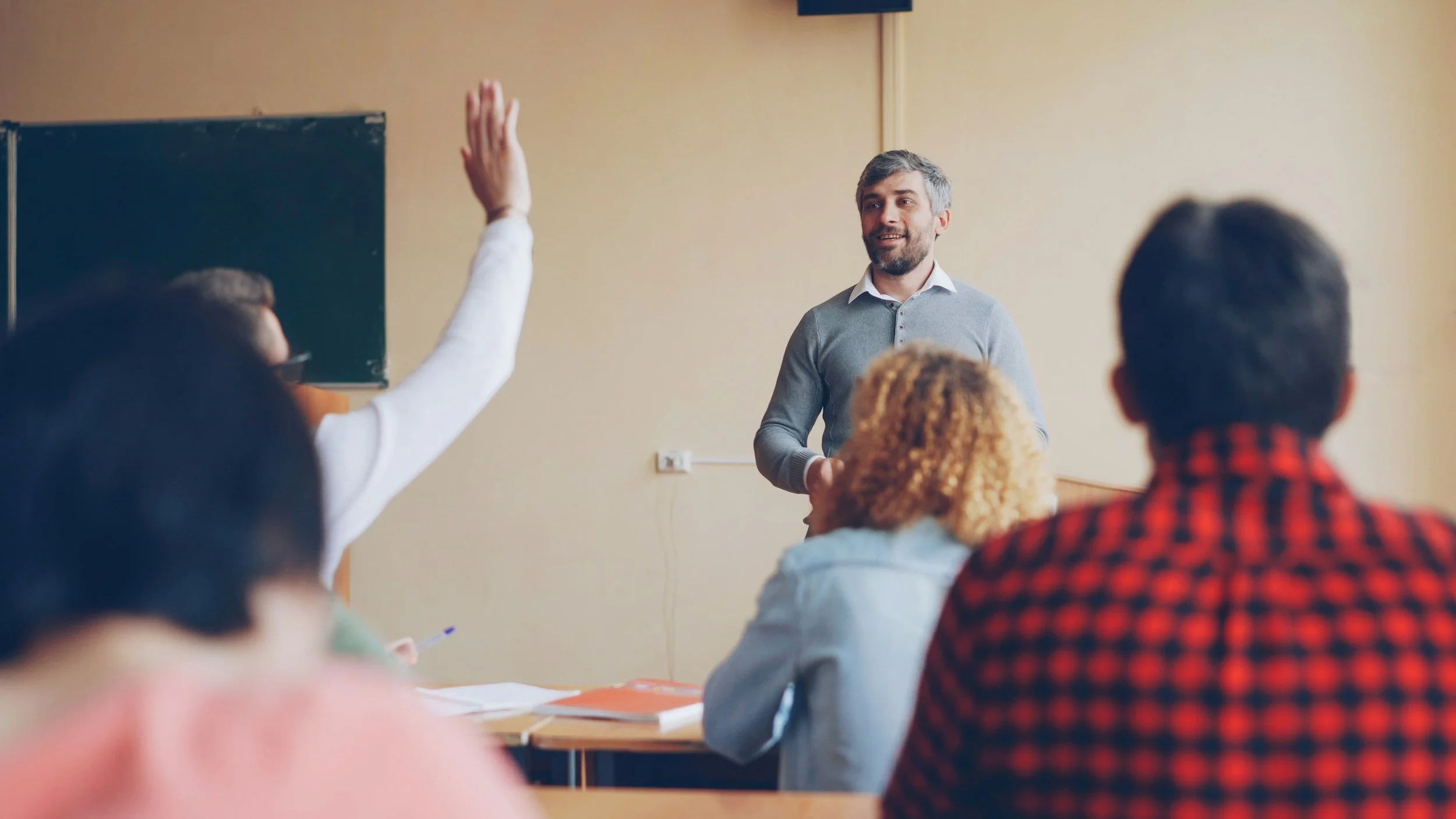 Teacher in classroom