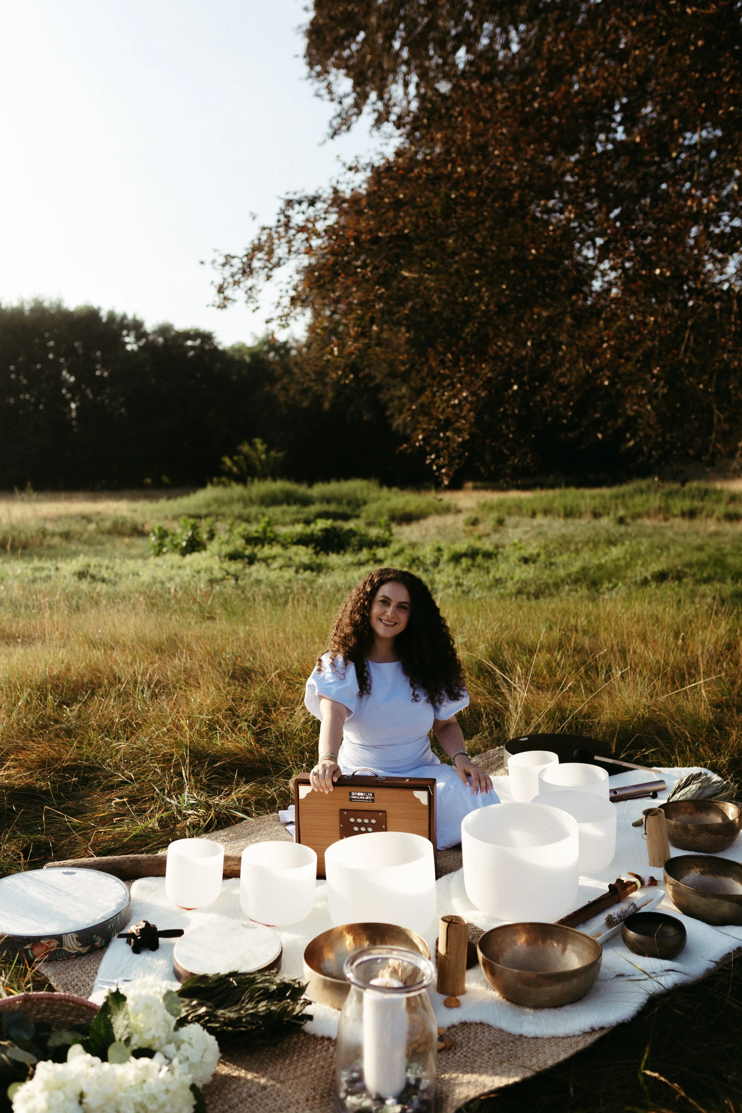 Nadia Rayhan, PAUSE Creative Arts Therapy, creative arts therapy Long Island, music therapy Long Island, sound therapy Long Island, crystal bowl healing, group sound baths, hire sound therapist, clinical supervision, anxiety therapy, stress relief