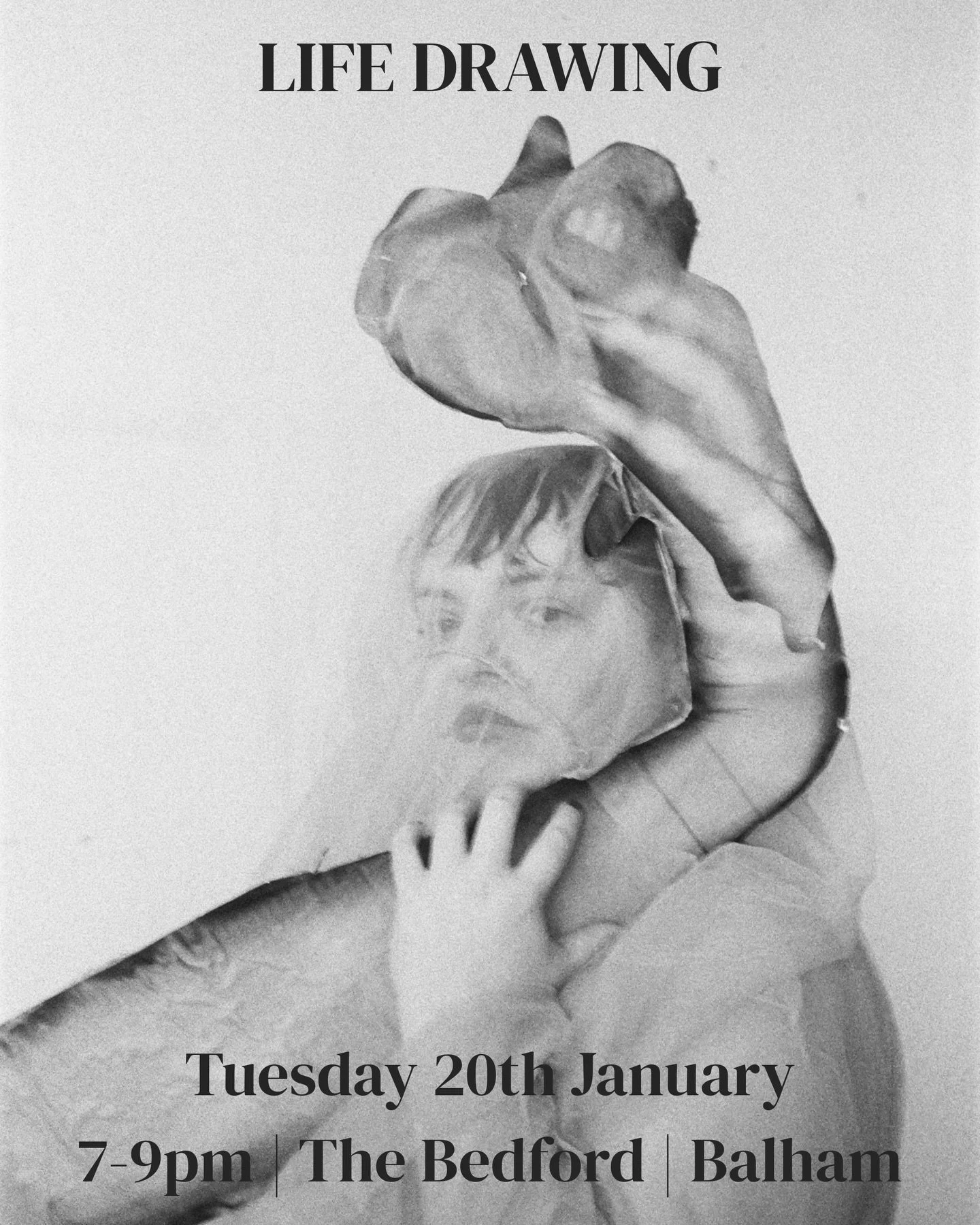Next week! Come and join us for life drawing @thebedfordpub, Balham, on Tuesday the 20th with the amazing @lilyholder modelling ✍🏻✏️✨ Link in bio for tickets 🎟️ See you there!

📍 The Bedford, Balham, SW12 9HD
🗓️ Tuesday 20th January, 7-9pm
🎟️ &p