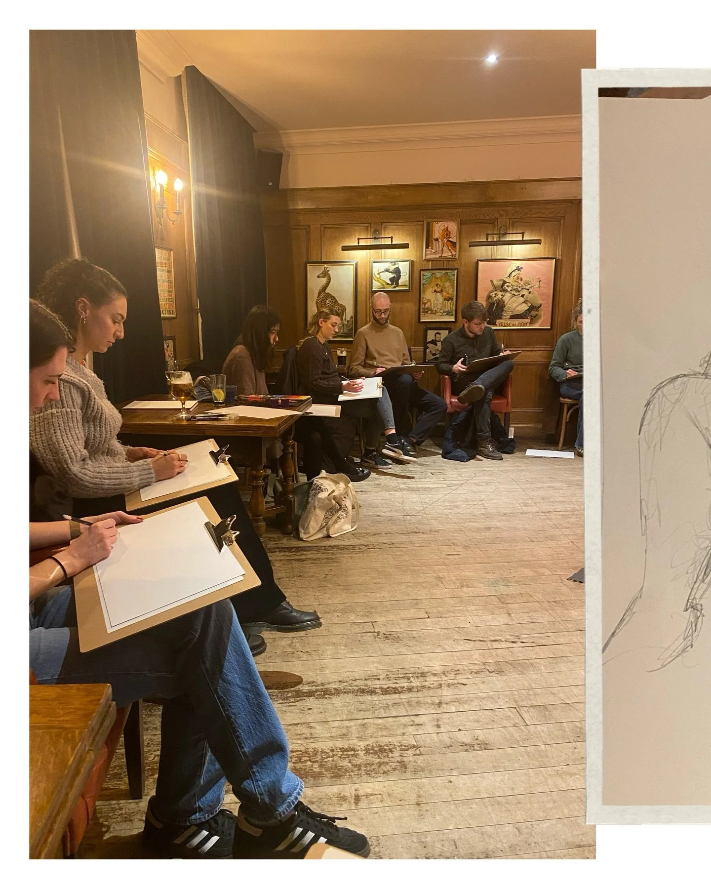 Thank you to everyone who came along to draw with us last night, and to the amazing @lilyholder for modelling ✍🏻✨

Our next life drawing event will be @thecrabtreew6 on Wednesday the 28th- link in bio for tickets 🎟️ 

#lifedrawing #balhamevent #lif
