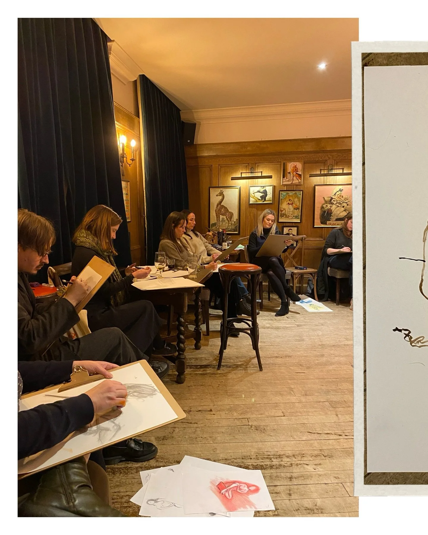 Thank you to everyone who came along to draw with us on Tuesday, and to the wonderful @lifemodel_marina for modelling ✨✍🏻 

Our next life drawing event will be @thecrabtreew6 on Wednesday the 25th - link in bio for tickets 🎟️ See you there!

#lifed