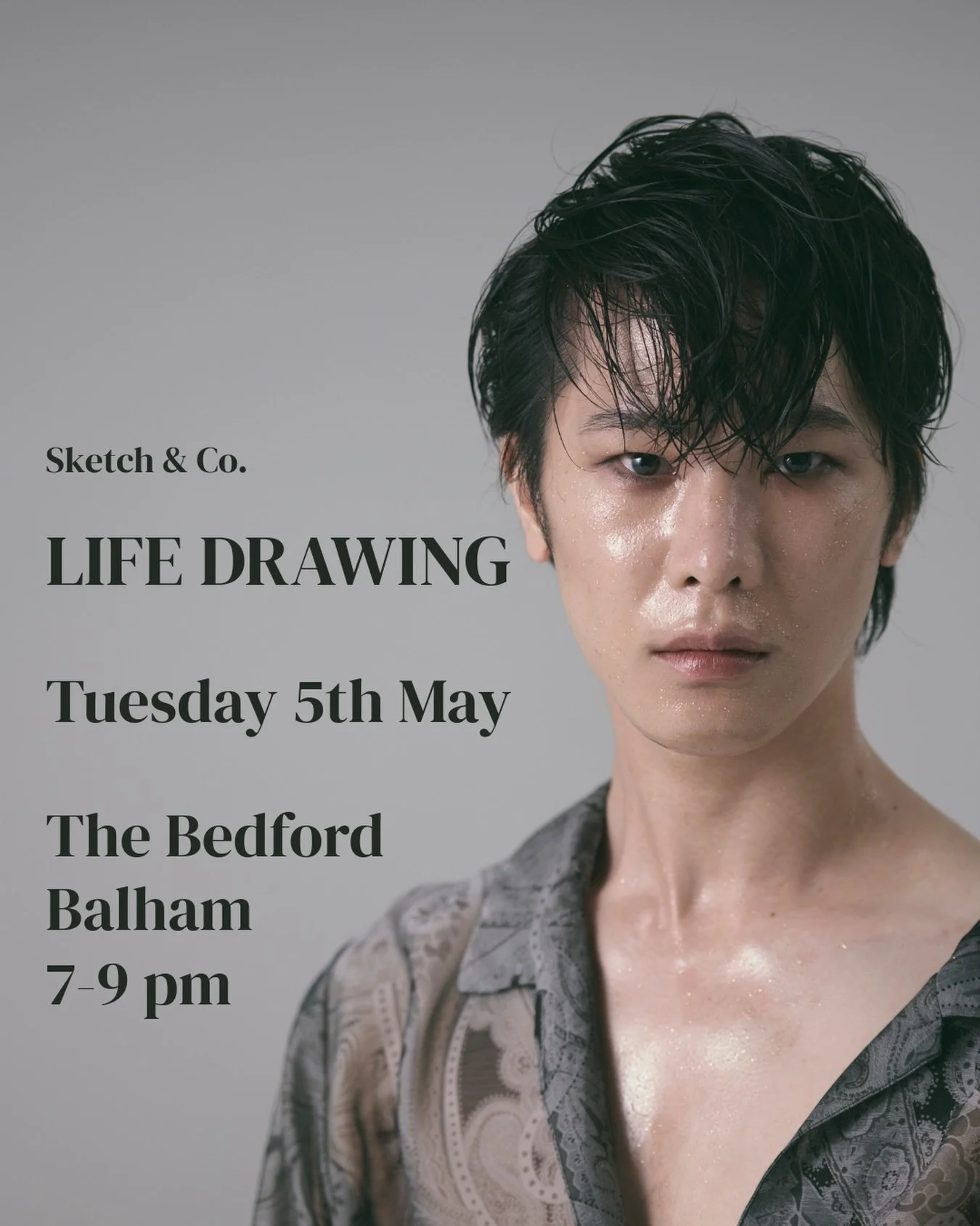 Tuesday! Extend the bank holiday fun and join us for life drawing @thebedfordpub, with the wonderful @amoshogo modelling ✏️ All abilities welcome, and materials provided 🎨 &pound;15 pp + Eventbrite Fee - link in bio for tickets, or dm to book direct