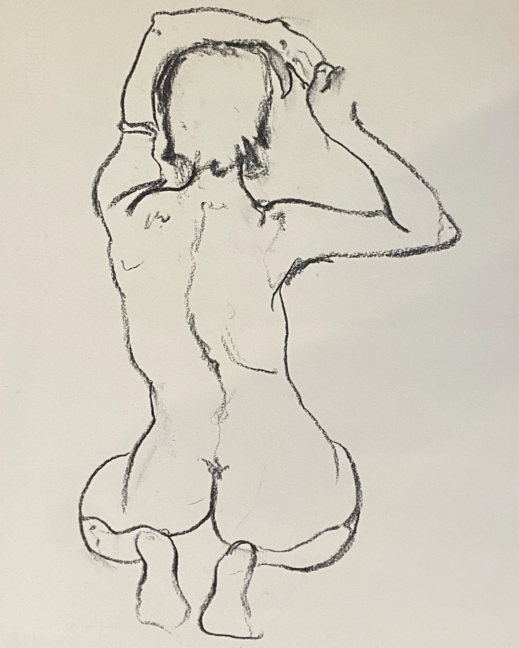 Beautiful drawings by @gabrielcorcuera of @aazar.lifemodel from one of last month&rsquo;s sessions ✏️✍🏻✨ 
We&rsquo;ll be back in Balham @thebedfordpub this Tuesday the 5th of May for our next life drawing event- link in bio for tickets, or dm to boo