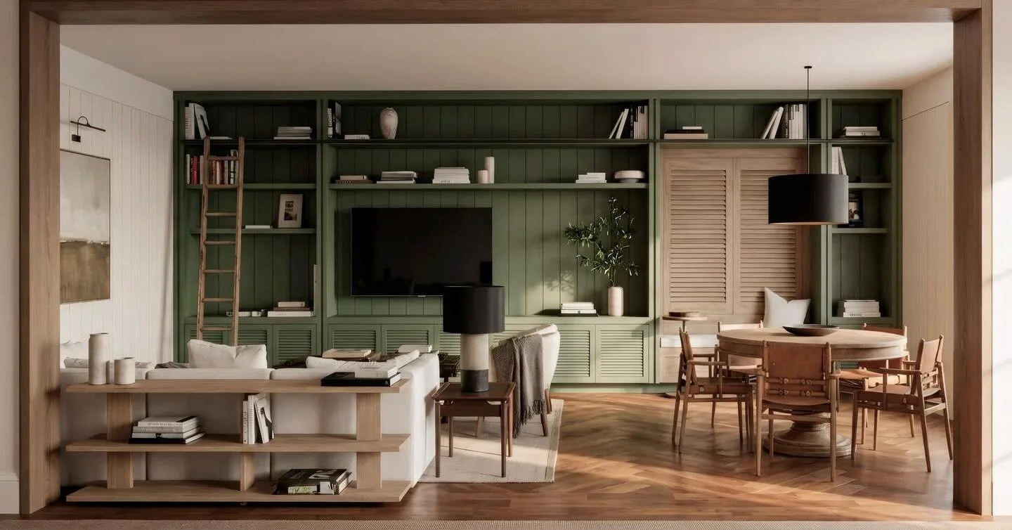 Departamento ORG

Un espacio atemporal lleno de personalidad, utilizando el color para agregarle vida al family room.

Arquitectura &amp; Interiores: @gev_arq 
Visualizaci&oacute;n: @adrs__studio