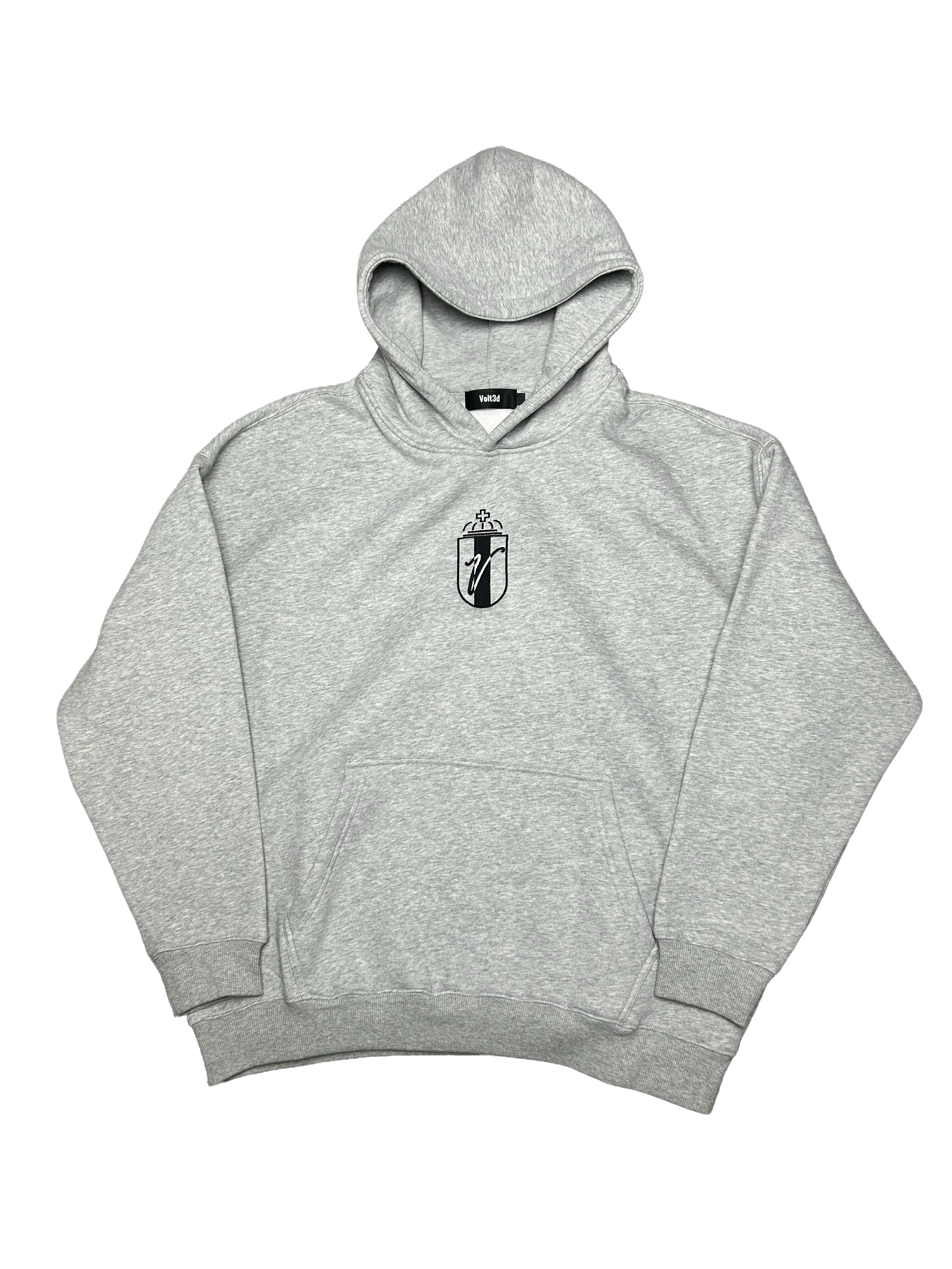Grey oversized Volt3d hoodie