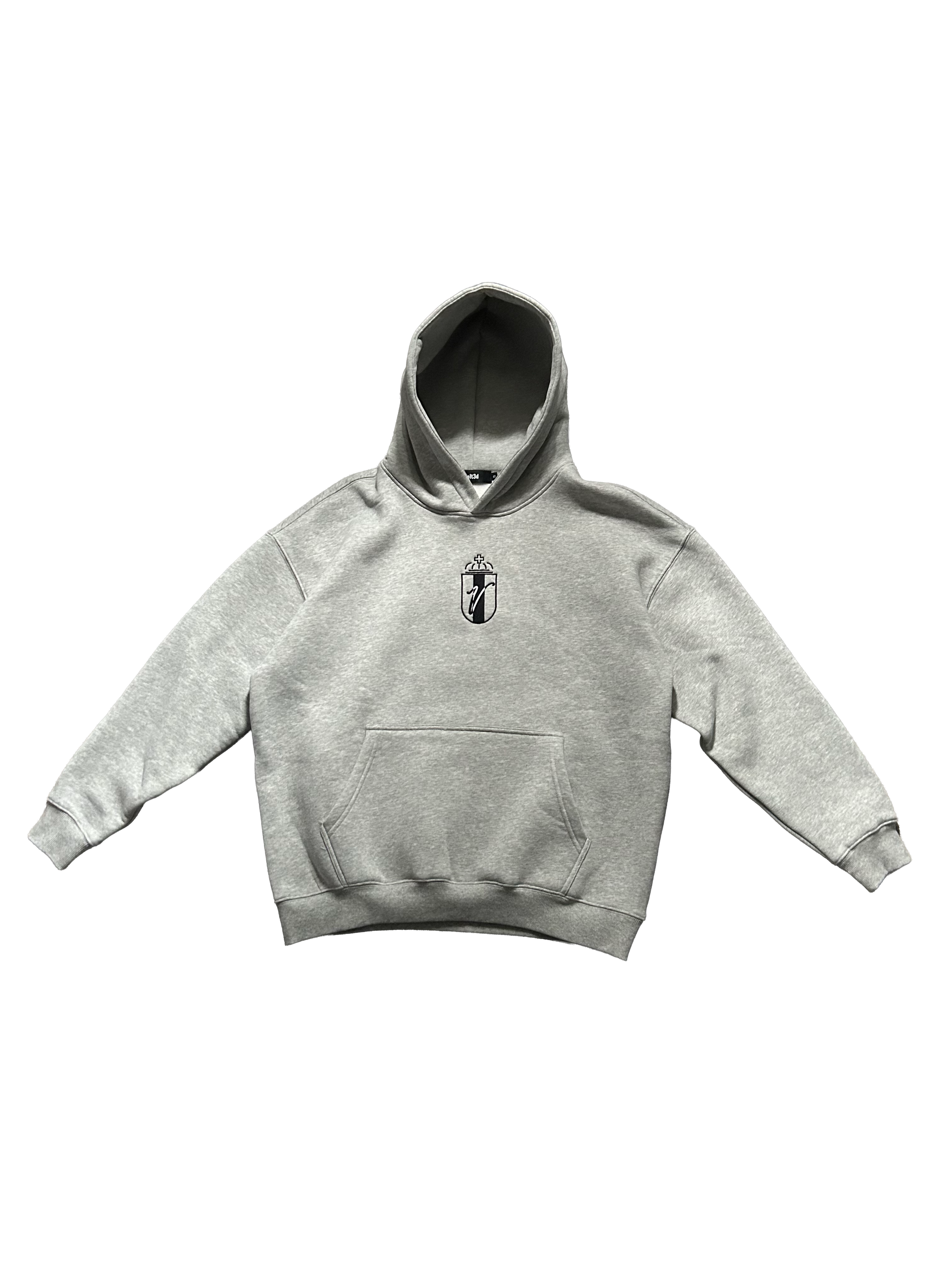 Grey oversized Volt3d hoodie