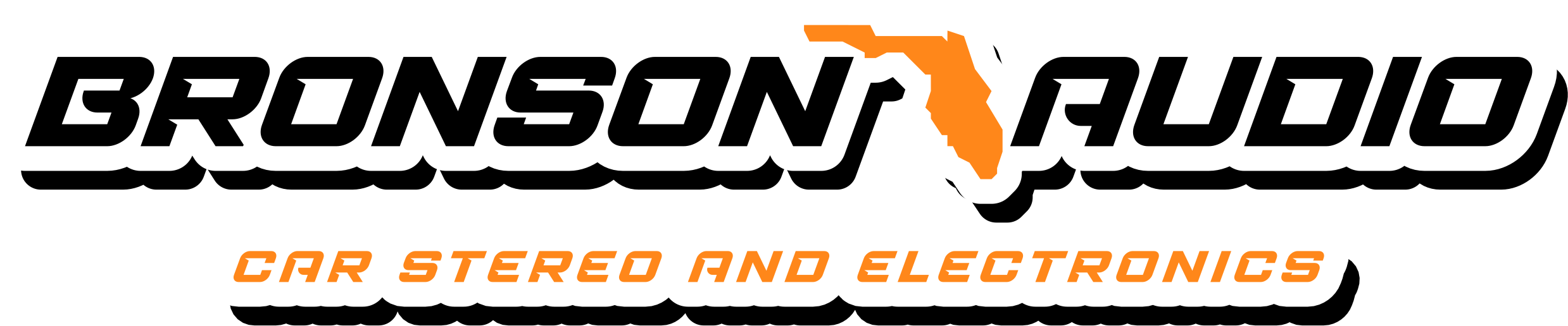 Bronson Audio logo Car Stereo and Electronics. Lake County, FL Car Audio Experts! Professional installation for speakers, subwoofers, & remote start in Clermont, Leesburg, & Mount Dora. Call for a custom quote!