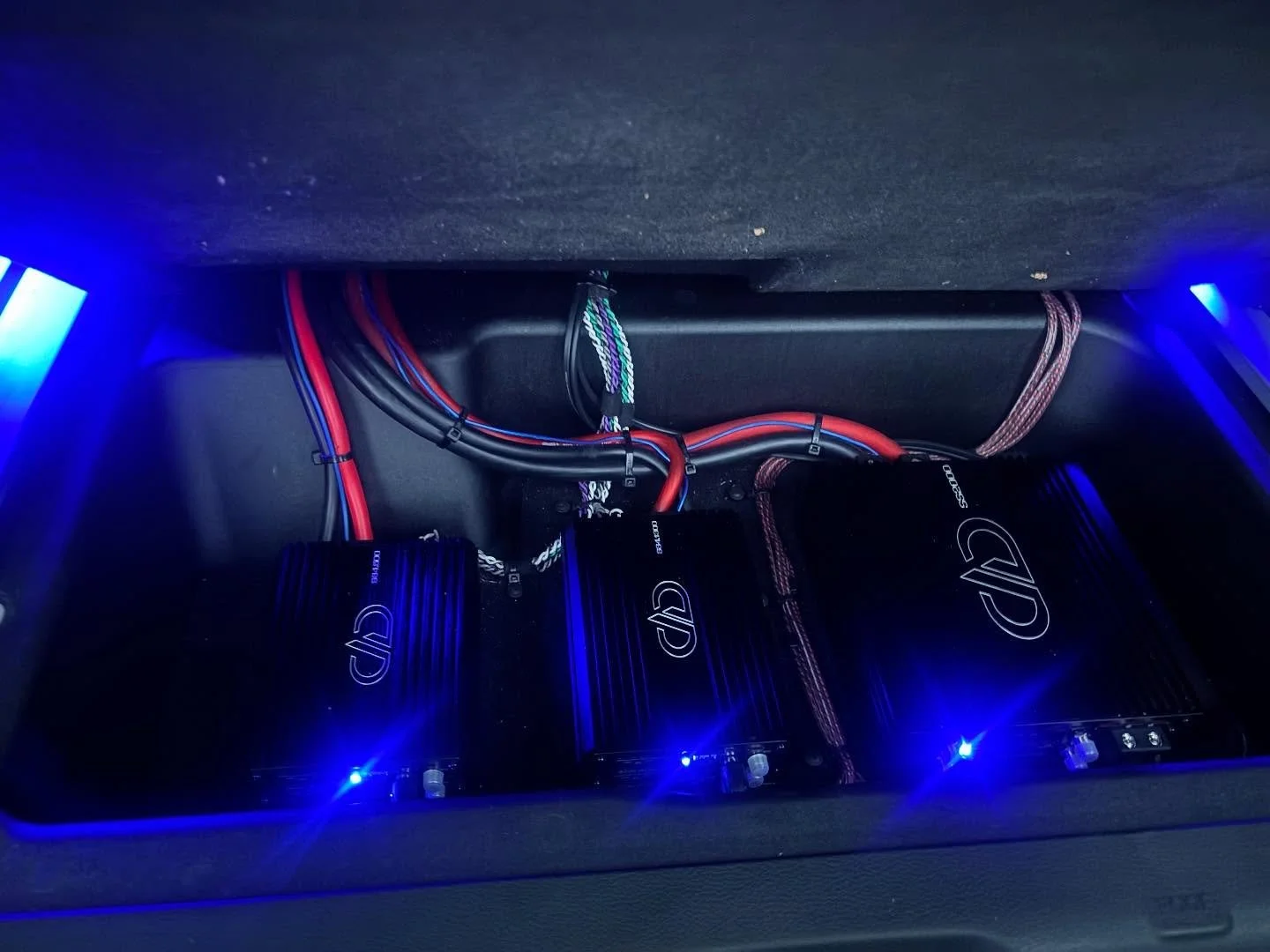 Need extreme bass & volume? See our latest Lake County, FL install featuring three DD Audio SS amps, DS18 speakers/tweeters, and custom 12-inch subs in a ported enclosure.