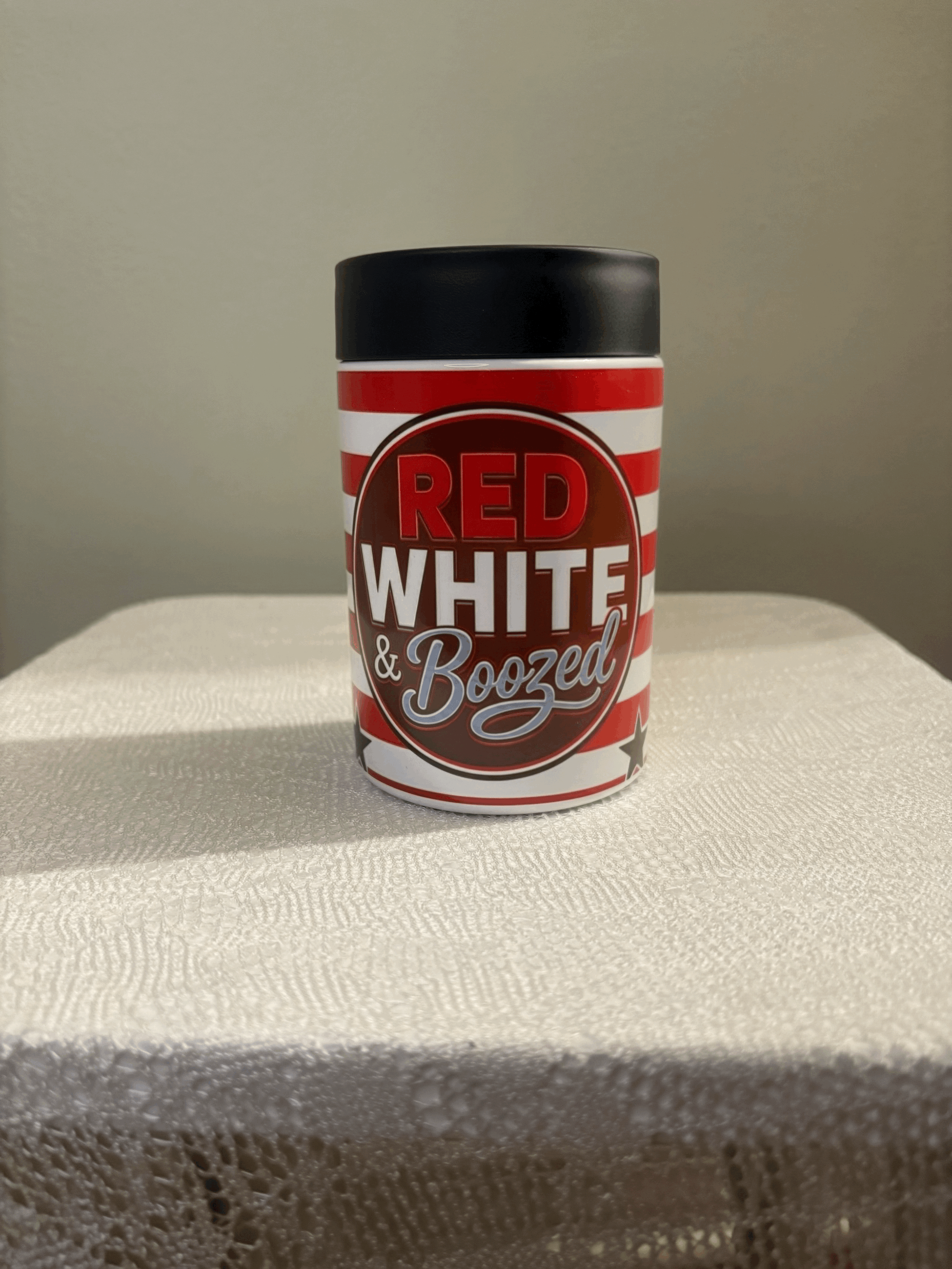 Custom Hard Coozies with Removable Lid