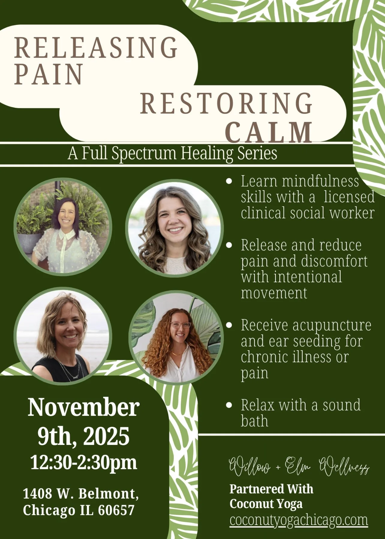 Releasing Pain, Restoring Calm