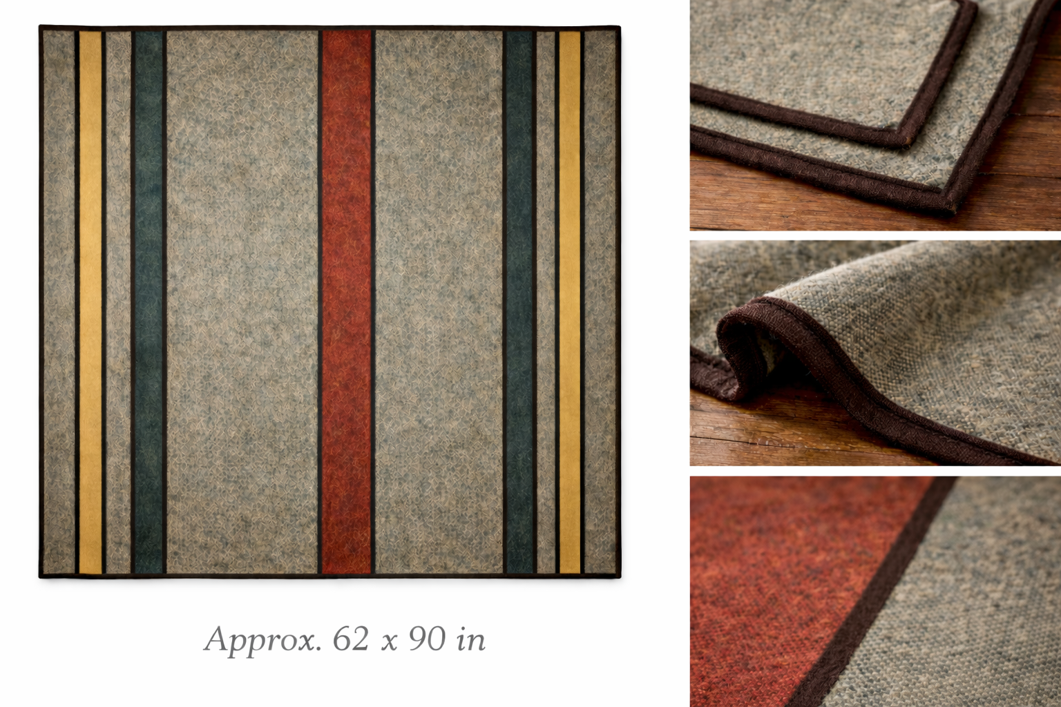 Heathered sage wool blanket with stripes.png