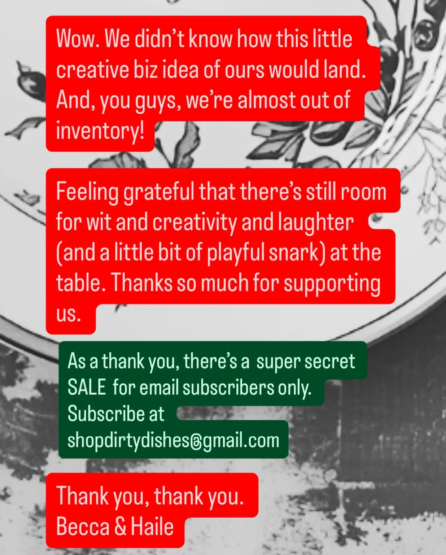 My favorite part of this sincere thanks post is that I spelled Hailey&rsquo;s name wrong. Guess what? She&rsquo;ll never see this 😂 .
.
Thank you for being fun!! - Becca &amp; Hailey (with a y)