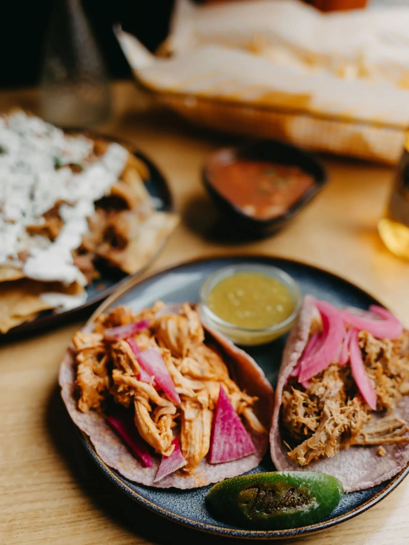 Happy Hour starts at 5PM and the vibes are HOT 
Loaded nachos, tacos, margaritas &amp; all your favorites waiting for you! Don&rsquo;t stay home hungry ! 
We&rsquo;re serving the community tonight from 5&ndash;10PM  come eat, sip &amp; enjoy the vibe