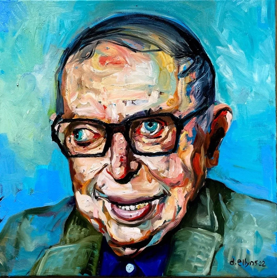 “Existential Balancing Act (Jean-Paul Sartre)”