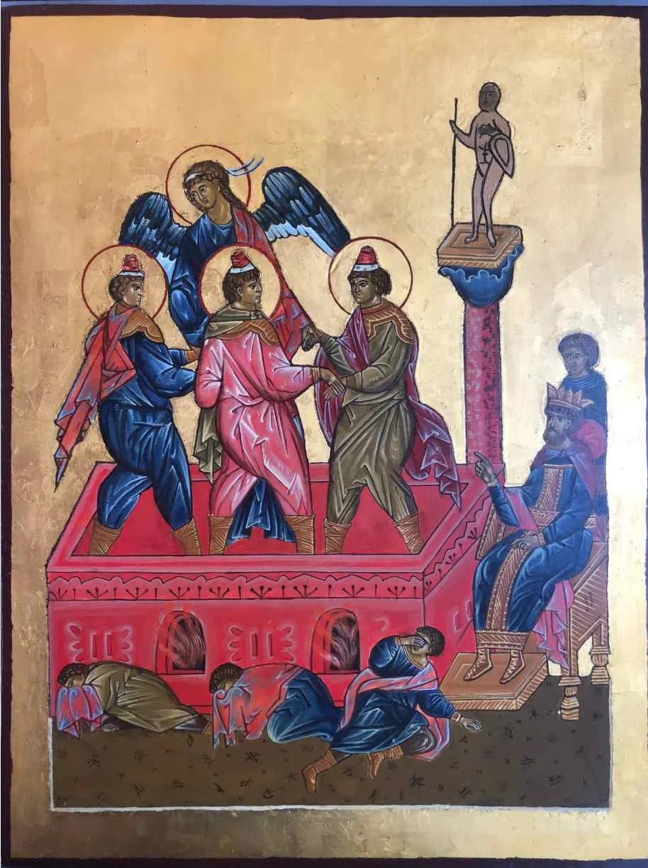 “Three Men in the Fiery Pit”