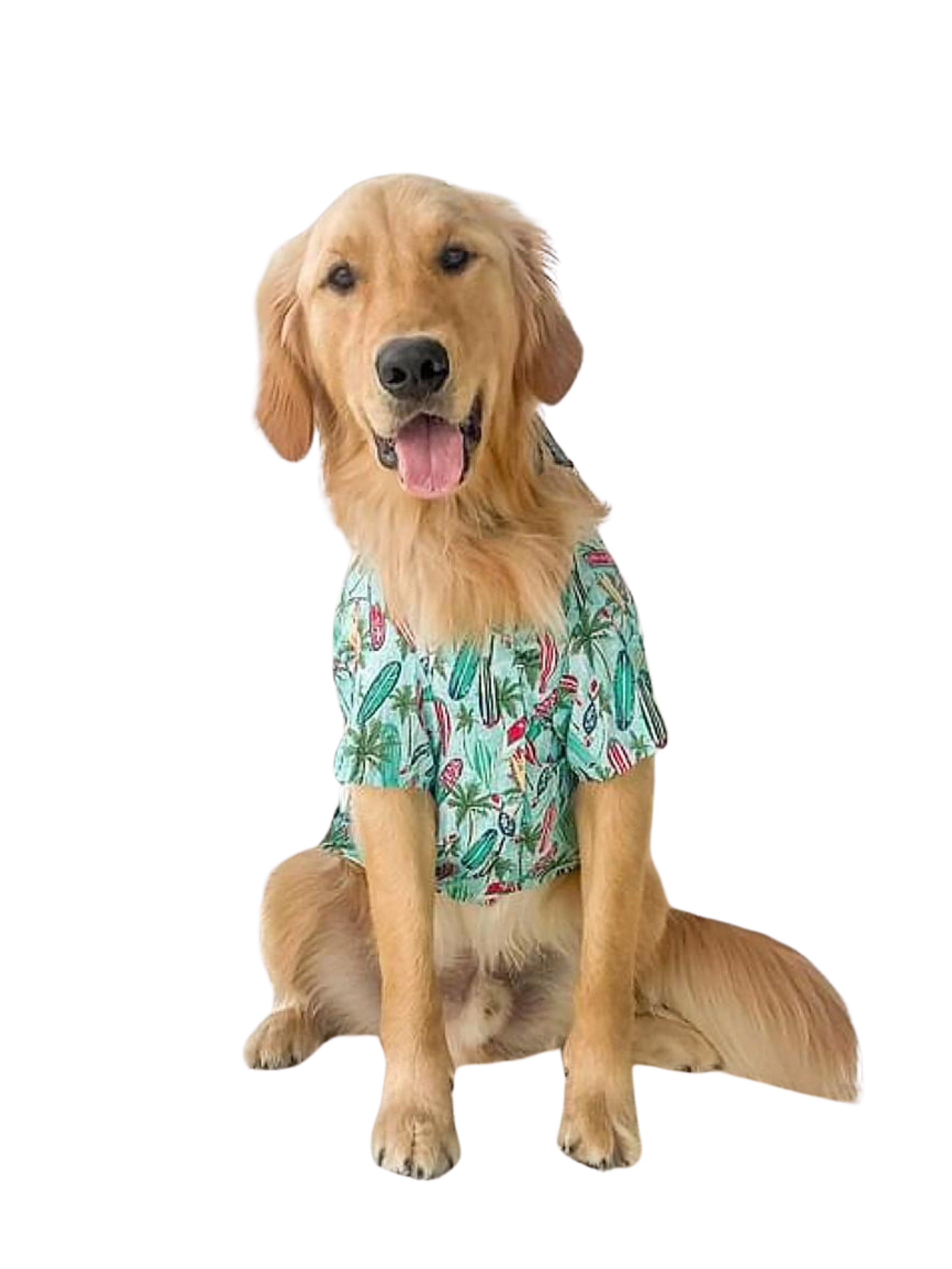 Hawaiian Camp Shirt - Surfboards and Palms