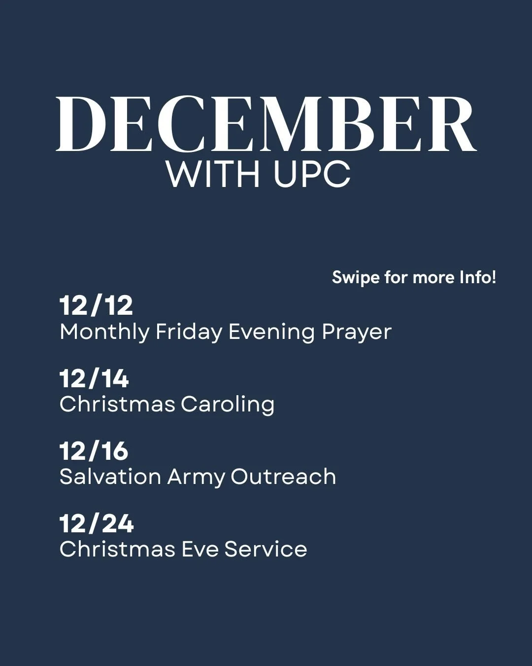 upcoming events at UPC!! see you there!!
