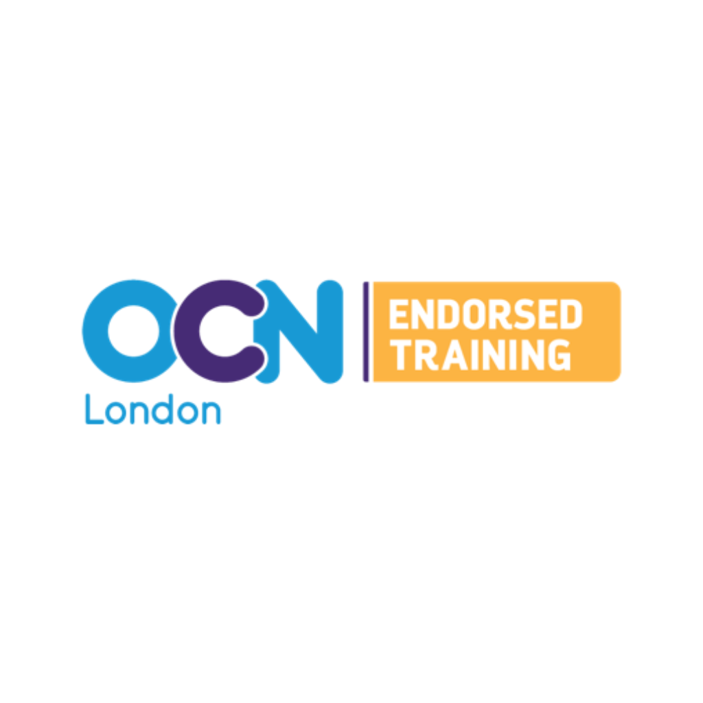 Logo for OCN London with the words 'Endorsed Training' in a yellow box.