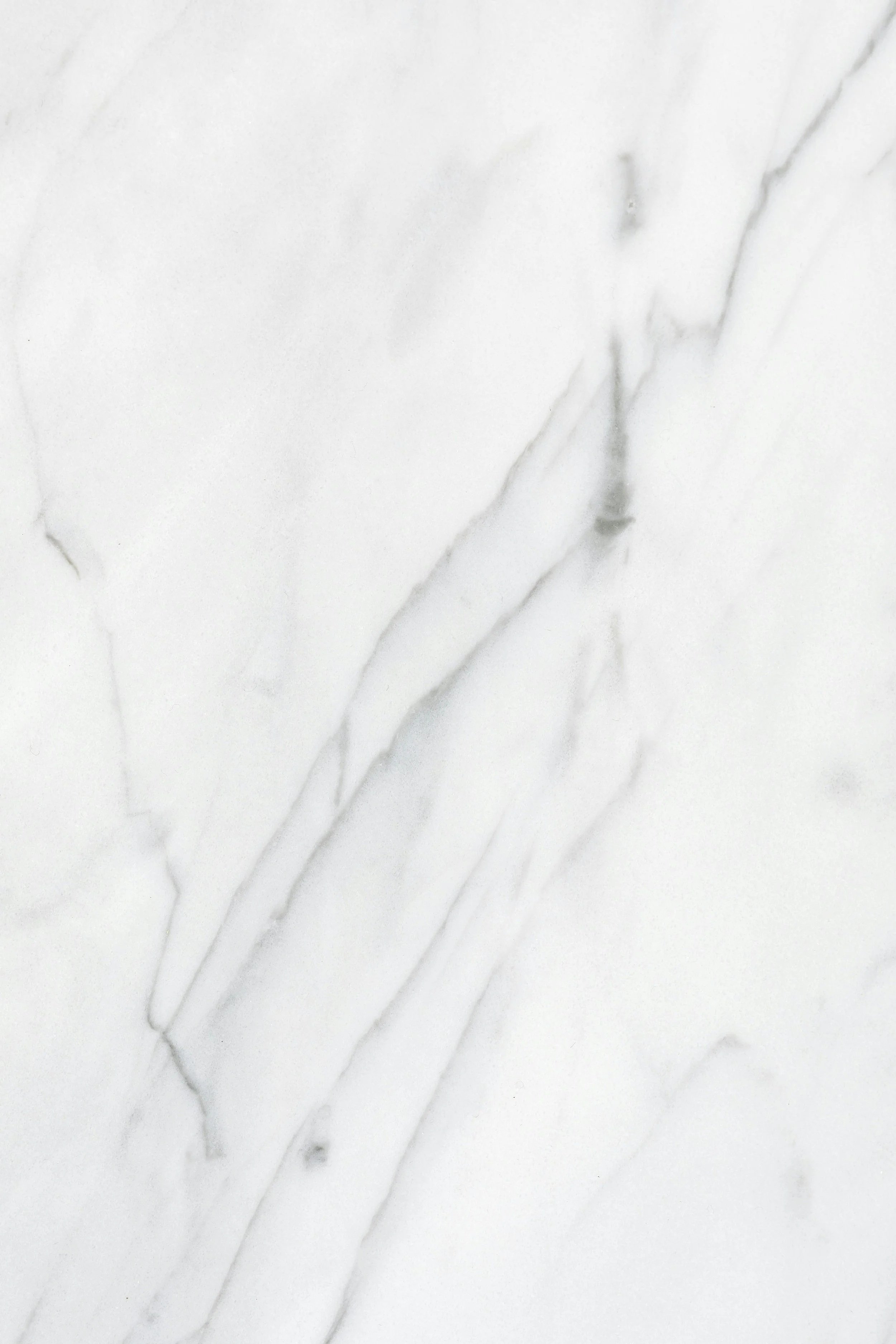 Close-up of a white marble surface with gray veining.