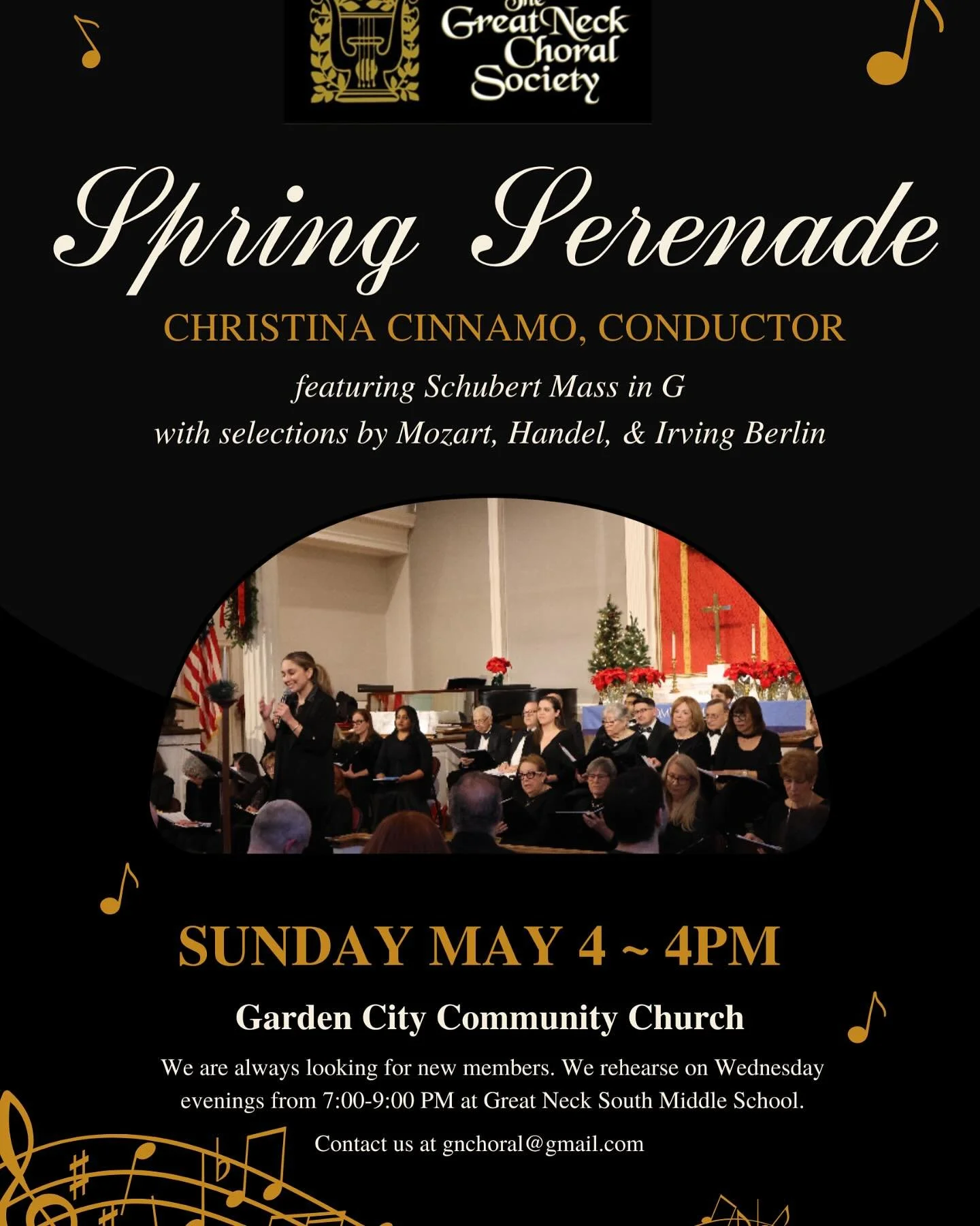 Spring Serenade approaching this Sunday, 5/4!